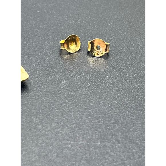 14k Yellow Gold Teardrop Filigree Lace Ornate Dangle Drop Earrings 2.1 grams - Picture 6 of 9